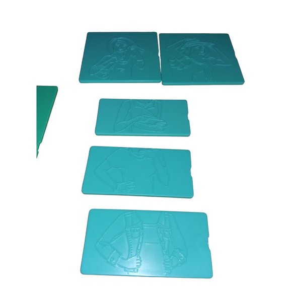 Kahootz Fashion Plates Doll Clothes Fashion Plates Arts and Craft Coloring Set - Picture 12 of 16